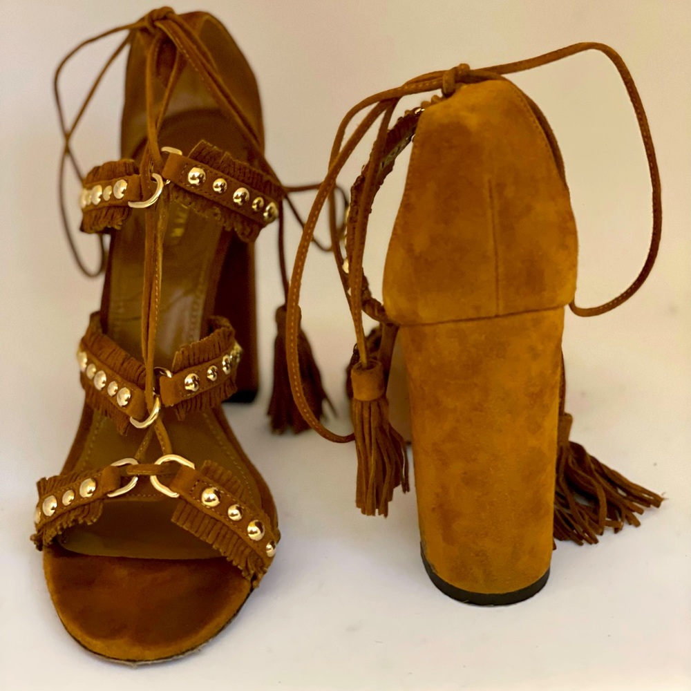 Aquazzura Suede Tulum Sandal - Picture 3 of 7